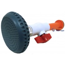 Душ у зборі, білий кран, пластик